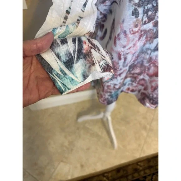 Reba Southwestern Boho Embellished Tunic Top, XL - Picture 4 of 9